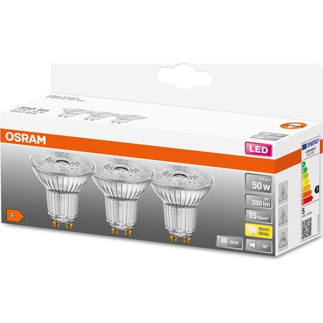 OSRAM - Spot par16 led 36 verre 4.3w gu10 350lm 2700K chd bte 3 (1/4)