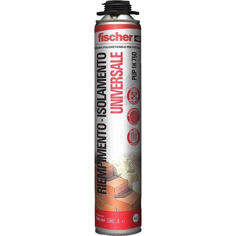 Fischer Schiuma Poliuretanica Univ. Pist. 750 Ml Pup 1K - 12 Pz