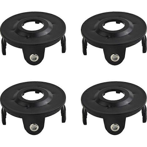 Lot de 4 couvercles de bobine de rechange pour tondeuse à gazon Makita Akkusense, référence 196146-9/195858-1 (1/4)