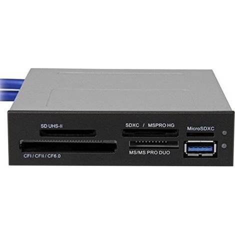 StarTech.com 35FCREADBU3 Kartenleser IDC Schwarz, Metallisch (1/5)