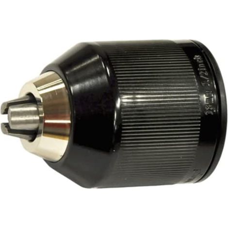 Mandrin auto-serrant 13 mm - Pièce unique - Acier trempé - Serrage rapide sans clé - Perceuse électrique portative - Compatible tiges jusqu'à 13 mm