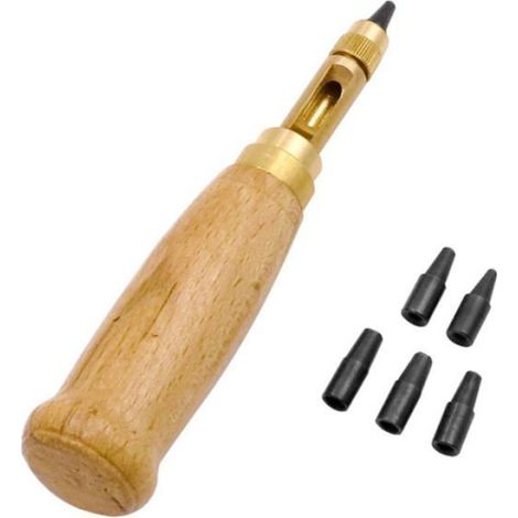 Poinçon à vis pour cuir, poinçon à vis, poinçon pour cuir, poinçon automatique pour cuir, poinçon automatique, poinçon (1/4)