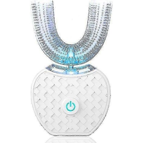 Brosse à dents électrique, brosse à dents automatique, kit de blanchiment dentaire sonique en forme de U avec tête de brosse de rechange Fruugo Au (1/5)