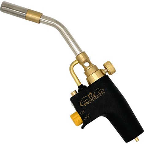 ELICO PROFITECH, modelo AX1-022CGA, Soplete de gas profesional, ideal para soldadura, calefacción o bricolaje, encendido piezoeléctrico, llama ajustable, uso intensivo (1/2)
