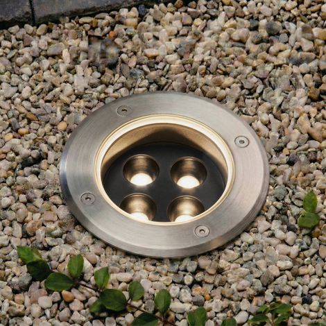 LED Spots encastrables dans le sol 'Thentos' en inox (1/4)