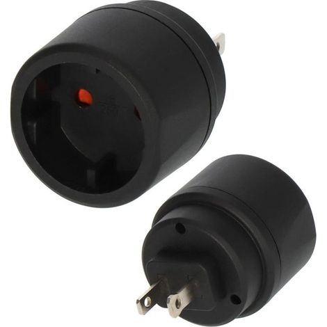 Nedis Brennenstuhl 1508450 Adaptador de Viaje Negro (1/4)