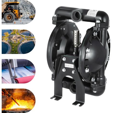 Air-Operated Double Diaphragm Pump 35GPM 1'' Inlet & Outlet Petroleum Fluids (1/5)
