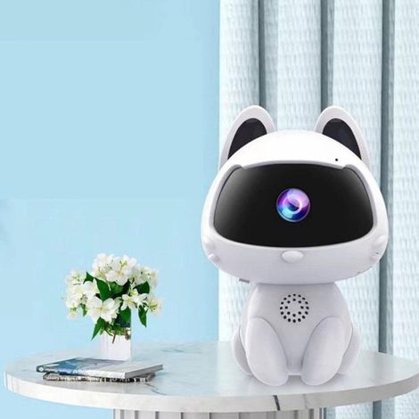 Caméra De Surveillance Intérieure - Caméra Robot Avec Rotation Pan-Tilt - Suivi Automatique Par Détection De Mouvement - Audio Bidirectionnel - 1 Pièce (1/5)
