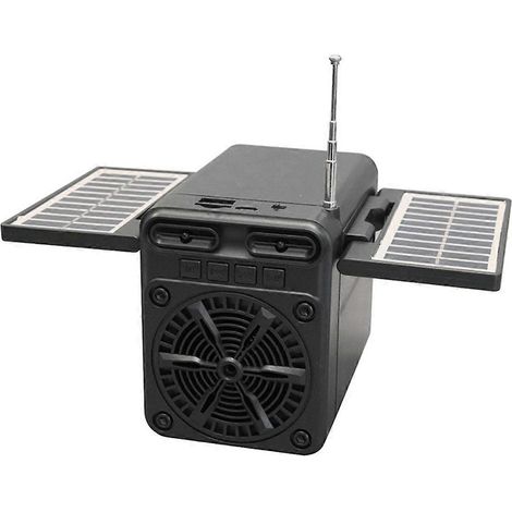 Multifunktionales FM-Radio mit Notladefunktion (Solar) und Bluetooth-Lautsprecher (1/5)