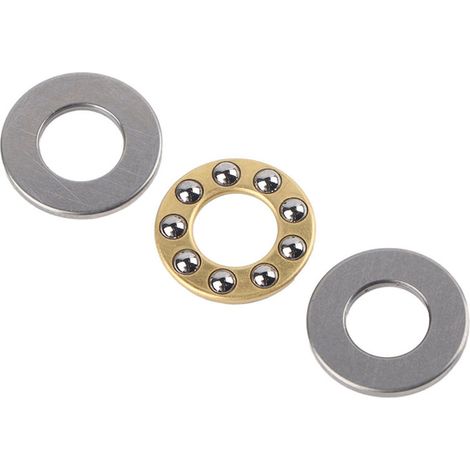 Jeu de 10 roulements à billes de butée miniatures en acier plat de haute précision (F8-16M 8x16x5mm) (1/5)