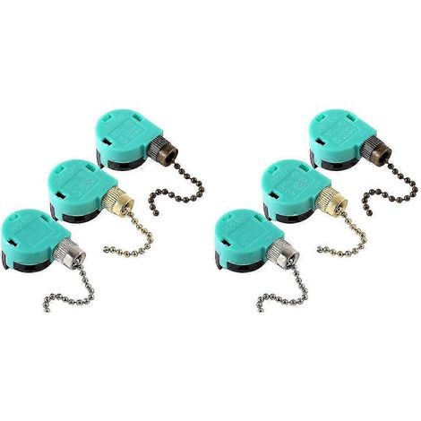 Interrupteur pour ventilateur de plafond (lot de 3), 3 vitesses, 4 fils, compatible avec les ventilateurs de plafond, les appliques murales et les éclairages de meubles. (1/5)