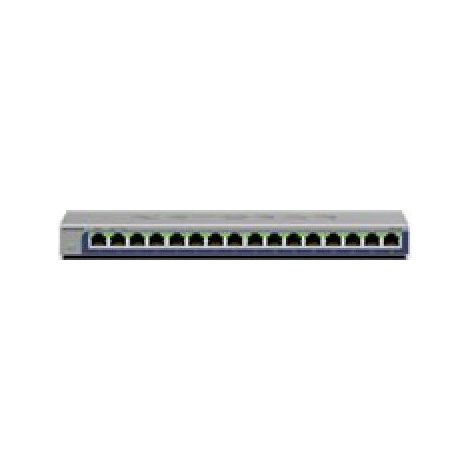 Switch NETGEAR GS116-300EUS 16 puertos Gigabit RJ45 chasis mete1lico fanless