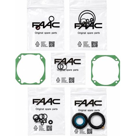 FAAC 390823 Kit Confezione Guarnizioni Per Attuatore 402 Fino Al 2003 Ricambio