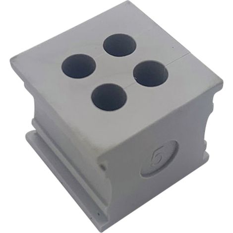 TRU COMPONENTS ELT 4/5 Kabeldurchführung geschlitzt Klemm-Ø (max.) 5 mm Elastomer Grau 1 St. (1/3)