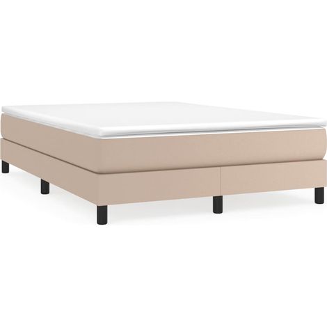 Maison Exclusive - Sommier à lattes de lit avec matelas Cappuccino 140x190 cm (1/5)