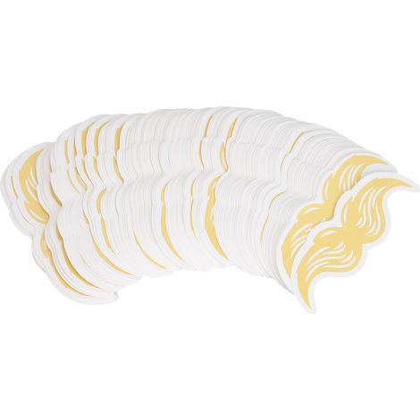 100 bandelettes de test parfumées en forme de moustache pour huiles essentielles et aromathérapie - 100 x 30 mm (1/5)