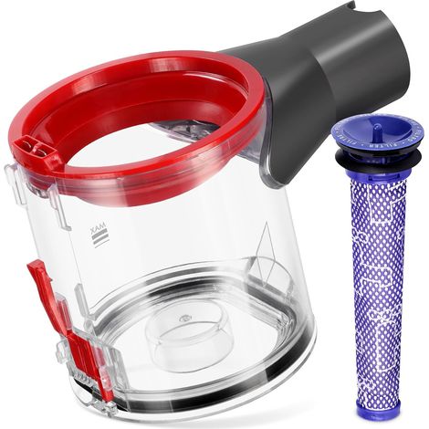 Staubbehälter für Dyson V7 V8 SV10 SV11 Staubsauger Ersatzteile, Ersatz-Auffangbehälter für Dyson Akku-Staubsauger Staubbehälter Teilenummer 967699-01 (1/5)