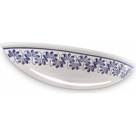 Applique Classica Trieste Bianco Decorato Filo Marrone 2 Luci E14 (1/5)