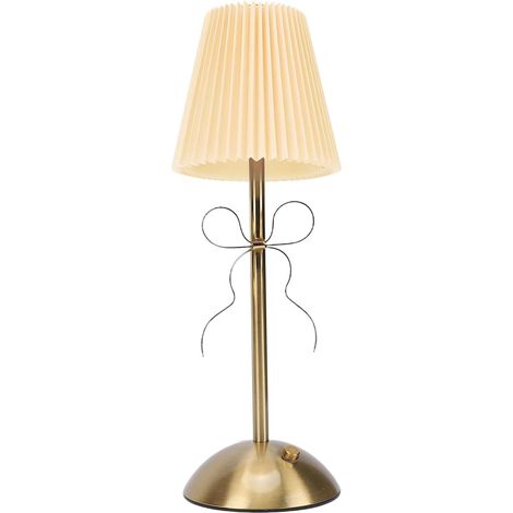 Bow Shaped LED Lamp - Decorative Night Light For Girls Women  Sturdy Fabric And Iron Construction With Charming Bow Design, Soft Lighting Feature Bedside Table Home Decor Usage (1/5)