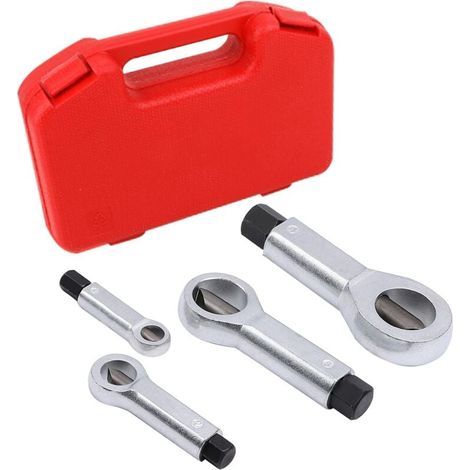 4Pcs Extracteur Casse Ecrou - Séparateur Décrous 9 mm-27 mm, Outil de Retrait Décrous Robuste pour Enlever, Casser et Séparer les écrous (1/5)