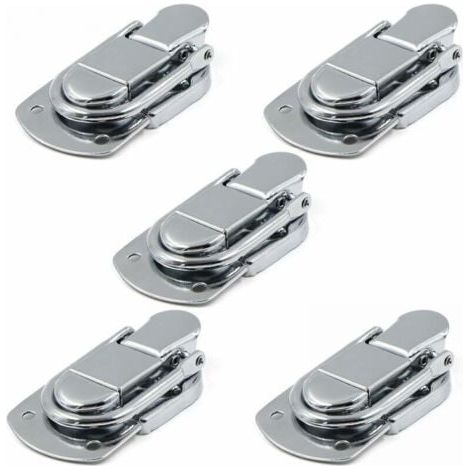 Fermeture à Levier Fermoir à Bascule Loquets Verrou 5 pcs Loquet à Bascule en Acier Inoxydable pour Coffret, Cadeaux Boîte, Tiroir, Armoire, Trousse médical, Coffre à Outils (1/5)