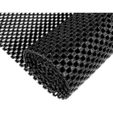 30 x 200 cm sous-Tapis Antidérapant, PVC Multi-Usage Anti Derapant Tapis Découpable pour Cuisine Étagères Plateau Moquette (Noir) (1/5)