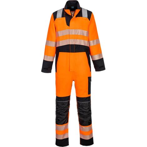 Combinaison PORTWEST Modaflame PW3 HV Orange Orange / Noir XXL (1/2)