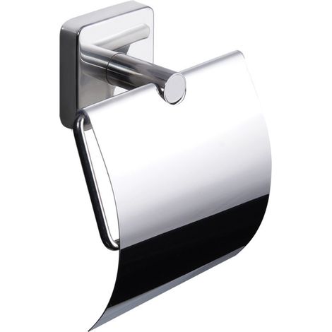 Portarotolo con coperchio a muro in acciaio inox lucido  CLODE-C kamalu