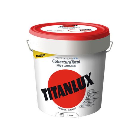 Peinture Plastique Lavable Blanc Haute Couverture Intérieur-extérieur - Titan
