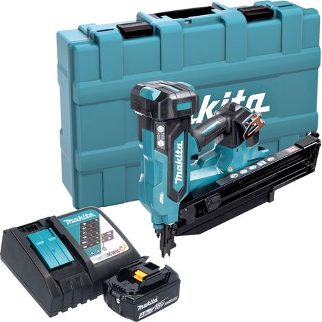 Makita DBN 901 RM1K Chiodatrice a batteria 18 V 50 - 90 mm Brushless + 1x batteria 4,0 Ah + caricabatteria + valigetta (1/5)