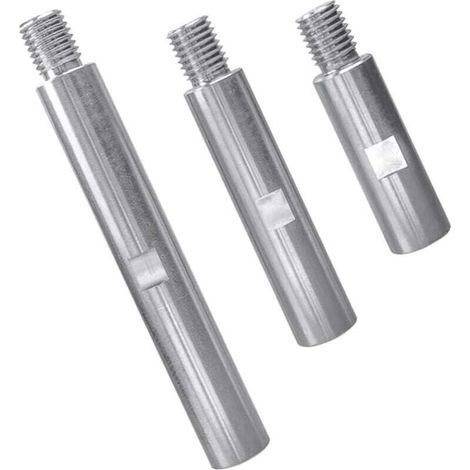 [JAMAIS UTILISÉ]3 x M14 Stainless Steel Angle Grinder Extension Rod Angle Grinder Extension 75 mm 100 mm 140 mm M14 Thread Adapter for Polishing and Grinding Tools