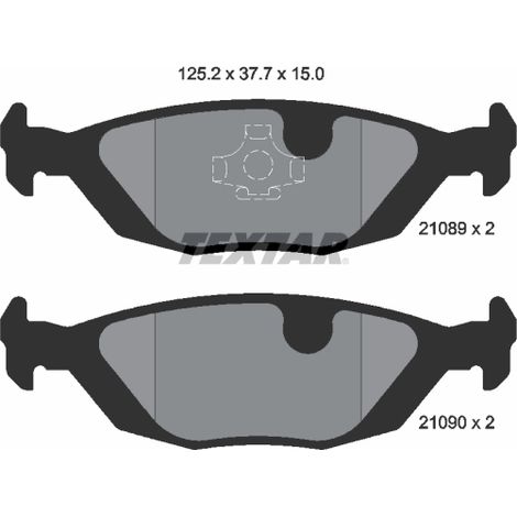 Kit de plaquettes de frein, frein à disque Textar 2108902 SAAB 3342534 33425349