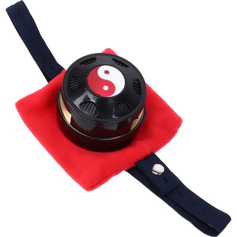 Boîte de moxibustion en cuivre pur, boîte de thérapie par moxibustion chaude, avec couvercle en tissu (1/5)