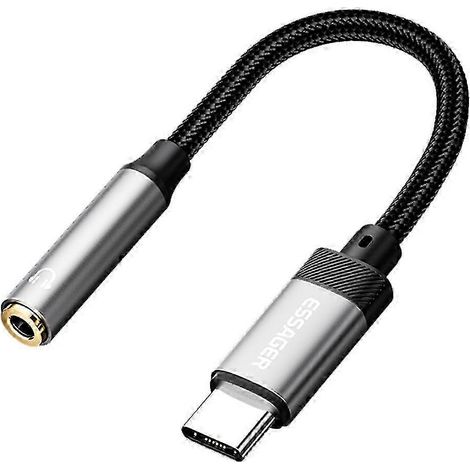 Câble adaptateur audio 2025 Type-C mâle vers connecteur casque femelle 3,5 mm (1/5)