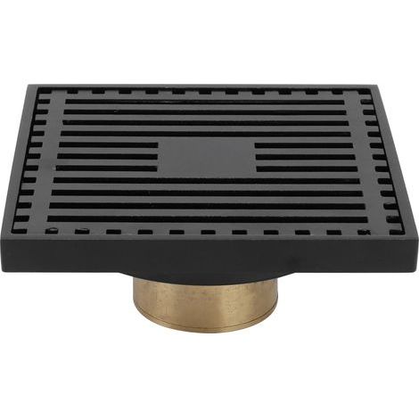 Desagüe de piso de alta calidad con filtro para cocina, baño, balcón, negro (tipo de agua poco profunda) (1/5)