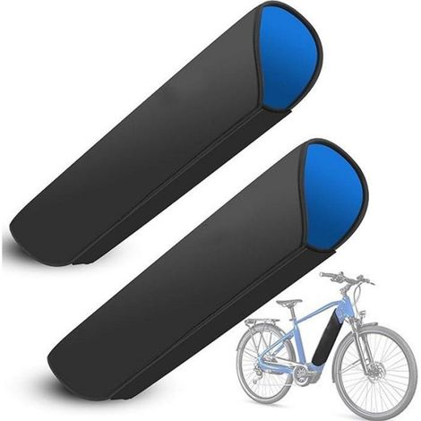 Housse Protection Batterie Velo Electrique - Etanche - Bleue - Compatible Toutes Batteries Standard - 2 Pièces (1/5)
