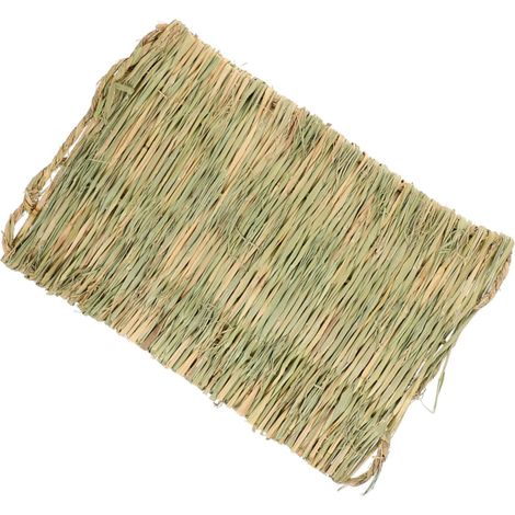 Tapis en Paille pour Poulailler, Doublure de Nidification Respirante Qui Protège les Œufs et Garde Propre, Coussin Tissé Adapté aux Poules et Petits Animaux (1/5)
