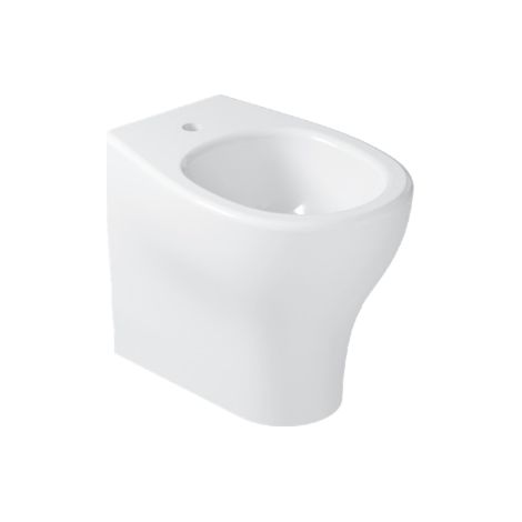 Einloch-Boden-Bidet 53x36 cm aus glänzend weißer Keramik – Galassia Eden (1/2)
