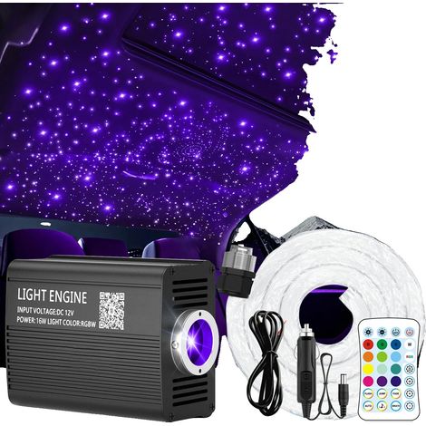 Lumières en fibre optique, effet étoilé, fonctionnalités de télécommande, Étoile-b, 500pcs 0.75mm 3m (1/2)