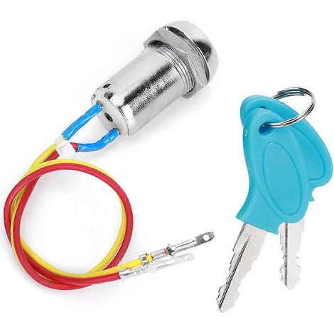 Verrouillage de la source d'alimentation du scooter électrique, verrouillage de porte électrique entièrement métallique, verrouillage par clé de contact (1/5)