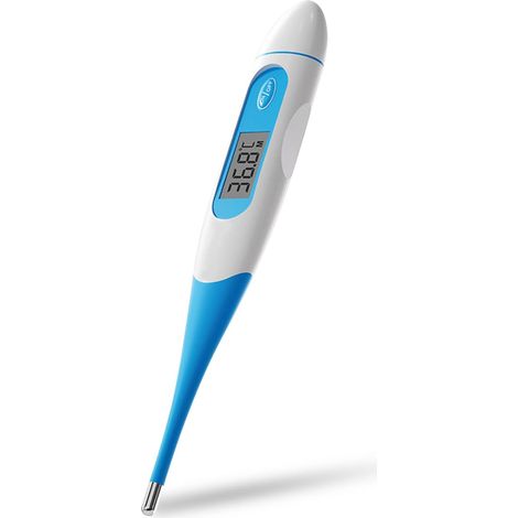 Thermomètre numérique pour lecture de température corporelle basale, Thermomètre de température corporelle avec alarme de fièvre et fonctionnement à un bouton, Pour adultes, enfants, Commutable ℃/℉ (1/5)