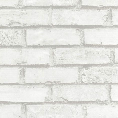 Venilia Pellicola adesiva, Bianco aspetto pietra aspetto mattone bianco, 90cm x 2,1m, Spessore 95μ, Pellicola autoadesiva per mobili o cucina, carta da parati, PVC senza ftalati, Prodotto in UE (1/4)