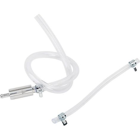 Kit Purge Frein Moto Seringue Aluminium et PVC Tuyau de Purge de Frein Moto Bleeder Pompe à Huile Clapet Anti-retour Kit de Purge de Frein et d'Embrayage 45cm pour Moto Voiture (Transparent) (1/3)