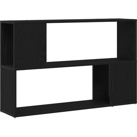Black Oak Book Shelf, 100x24x63 cm, Made from Engineered Wood vidaXL