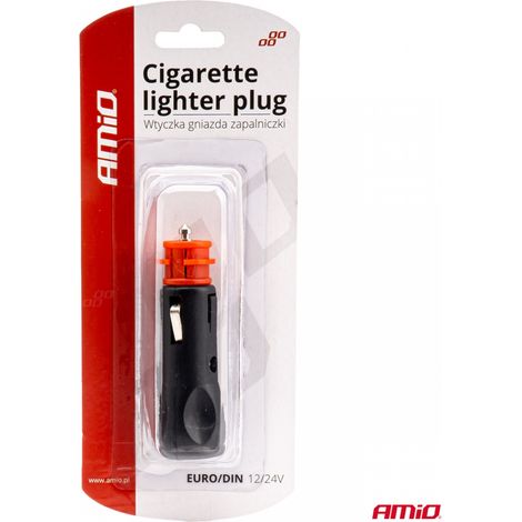 Prise allume-cigare euro DIN 12V 24V amio-02050