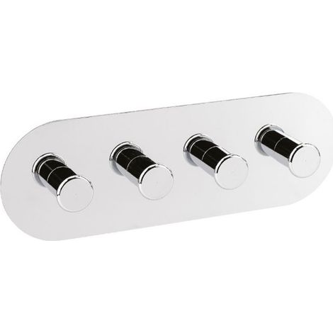 Appendino quadruplo in acciaio inox cromato – Giada Tecom