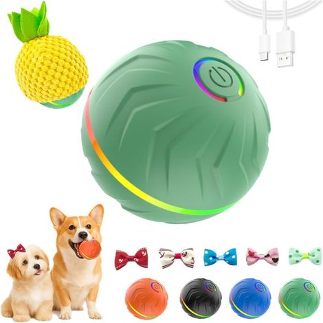 Balle interactive pour chien, roulant et rebondissant automatique, durable, rechargeable USB (pour toutes tailles) (1/5)