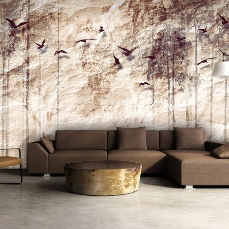 Papier peint nature en papier - 250 x 175 cm (1/4)