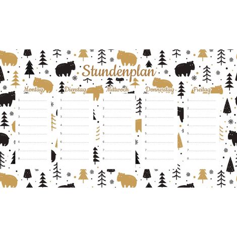 Fiche pédagogique magnétique « Ours en hiver » 45 x 26 cm