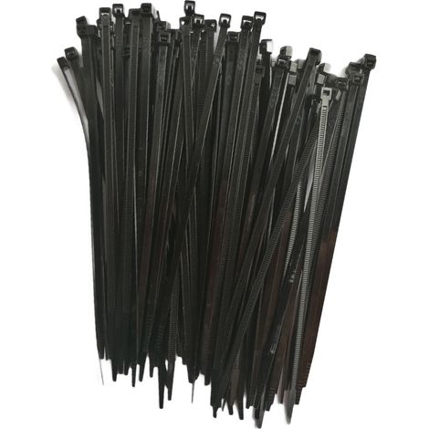 Lot de 100 colliers rilsan attache fils / serre cables 4.5 mm x 200 mm (1/2)